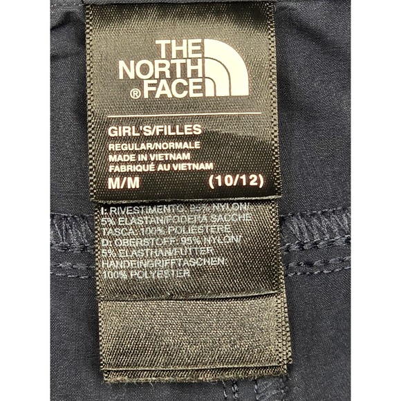 North Face Pants Girls Size Medium 10/12 Parker Navy Blue NF0A33K4 - Picture 8 of 8
